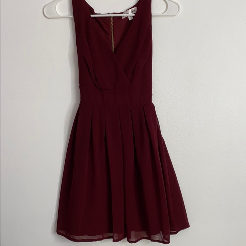 Emerald Sundae Burgundy dress